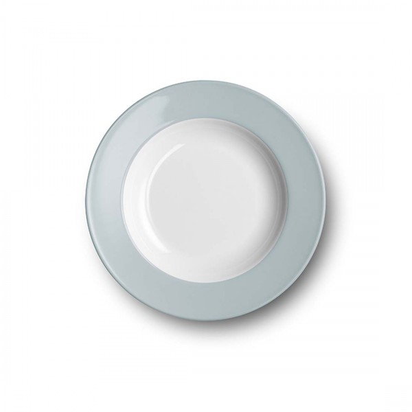 Dibbern Solid Color 2005500050 Lichtgrau Teller tief 23 cm Fahne