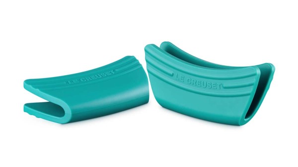 Le Creuset Silikon 42813000990000 2er-Set Griffschutz - Bleu Riviera