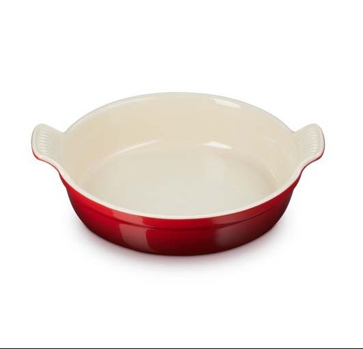 Le Creuset Poterie 91062124060108 Auflaufform Tradition rund 24cm - Kirschrot