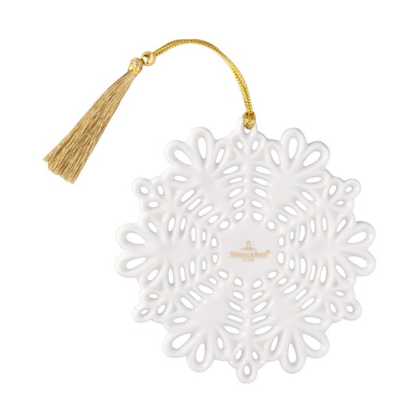 Villeroy &amp; Boch Christmas Classics 14-8675-4347 Ornament Schneeflocke, 10 cm