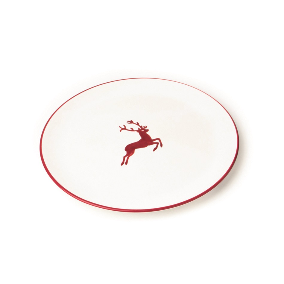 Tazza Gmundner Haeferl Liscia 0,24 L | Rubinroter Hirsch, Fatta A Mano In Austria, Microonde E Lavastoviglie - 2
