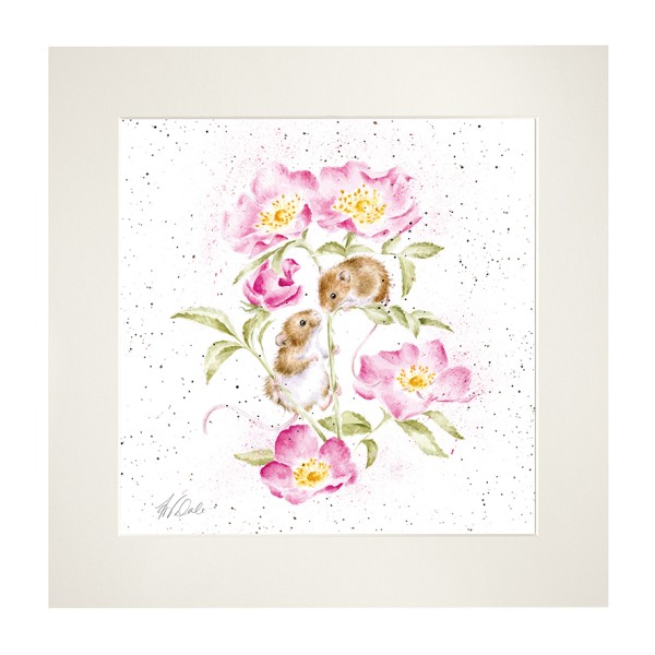 Wrendale Mounted Prints MP207 "Little Whispers" - Mäuse