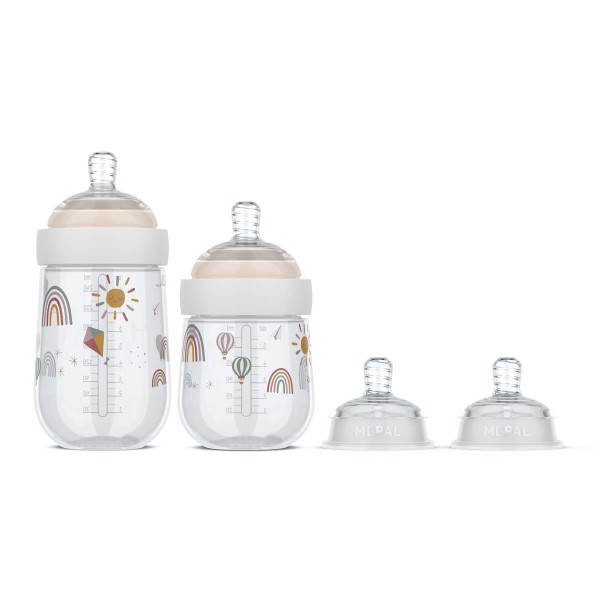 Mepal Mio - Sunshine &amp; Rainbow 108064065245 Starterset Babyflasche 4-tlg.