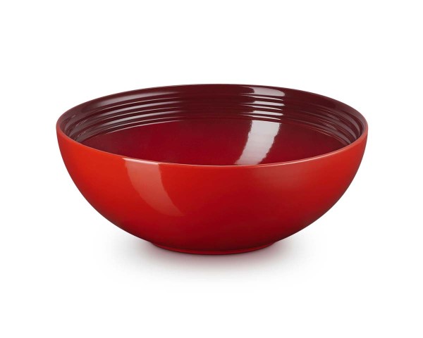 Le Creuset Steinzeug 70120240600001 Salatschüssel 24cm 2,2L - Kirschrot