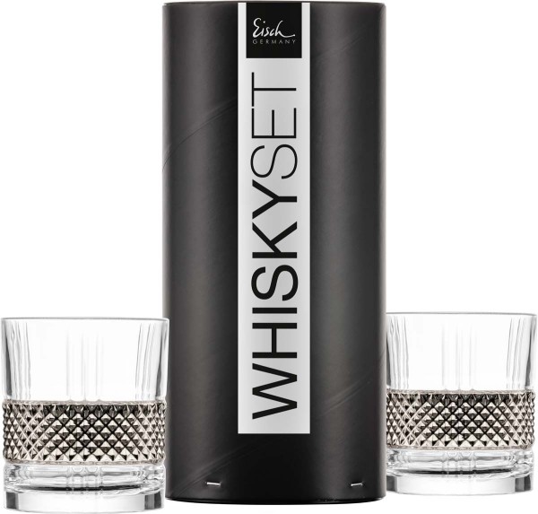 Eisch Glen 180357 Whisky Tumbler 544/60 Platin - 2Stk.