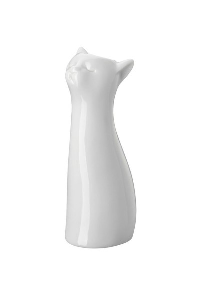 Hutschenreuther Katzen-Vase Weiss 20 cm