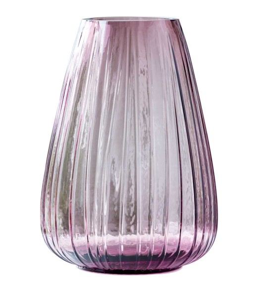 Bitz Kusintha 25347 Vase 22 cm Rosa Glas