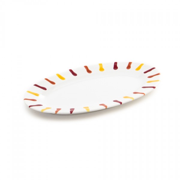 Gmundner Keramik Landlust Platte oval POGO21 21 x 14cm