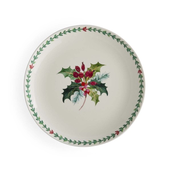 Portmeirion Botanic Garden Christmas Holly BGXHL67070 Speiseteller 27,5cm - Holly &amp; Border