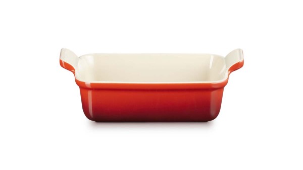 Le Creuset Steinzeug 71102190600001 Auflaufform rechteckig Tradition 19cm 1,1L - Kirschrot