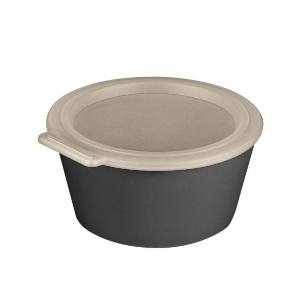 Koziol Move 100040701 Schale 700ml mit Deckel - Nature Ash Grey