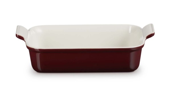 Le Creuset Steinzeug 71102269490001 Auflaufform rechteckig Tradition 26cm 2,4L - Garnet