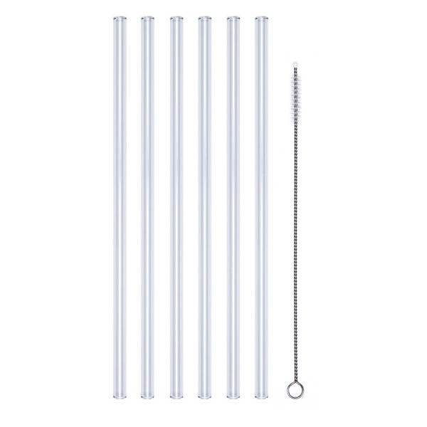 Profino Select PR2301 Glastrinkhalm Set 7 tlg. - Länge 23 cm