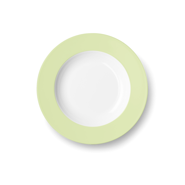 Dibbern Solid Color 2005500062 Pistazie Teller tief 23 cm Fahne