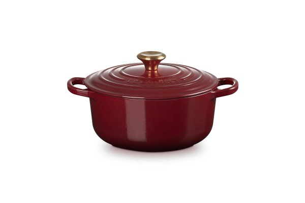 Le Creuset Gusseisen - Signature 21177209494441 Bräter rund 20cm 2,4L - Garnet