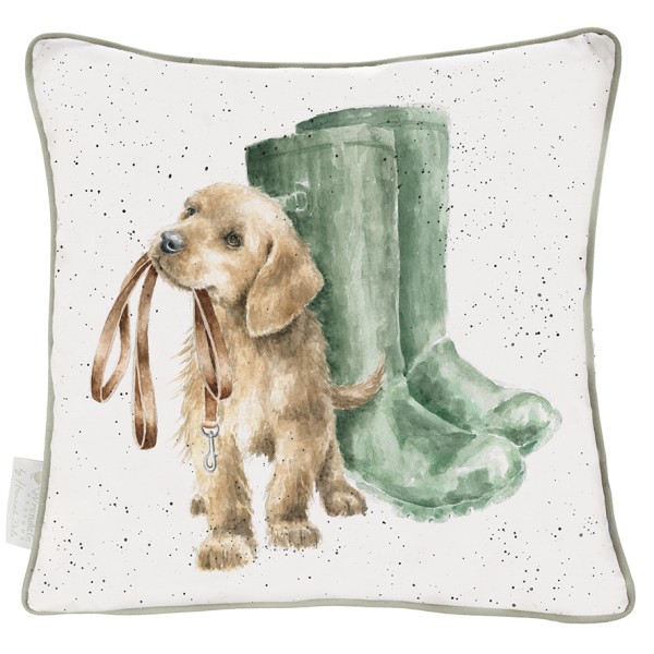 Wrendale Kissen LCU006 &quot;Hopeful&quot; - Labrador - quadratisch - 60cm