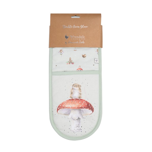 Wrendale Küchen-Textilien OVG002 &quot;Garden Friends&quot; - Maus- Doppel-Ofenhandschuh