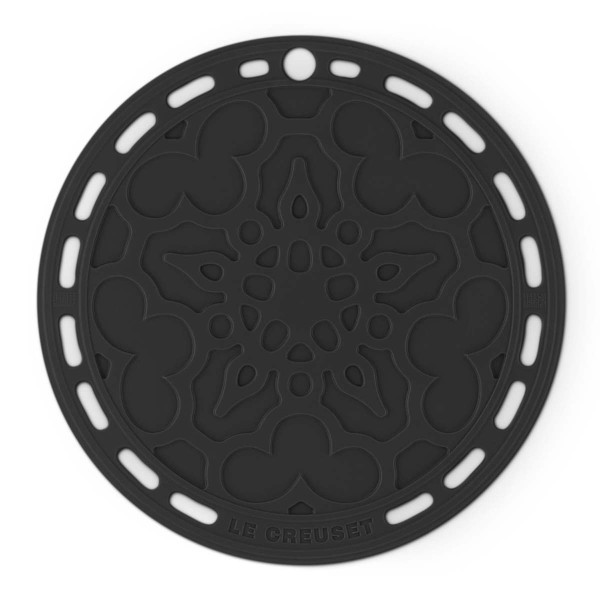 Le Creuset Silikon 42401201400000 Untersetzer Tradition 20cm - Schwarz Glänzend