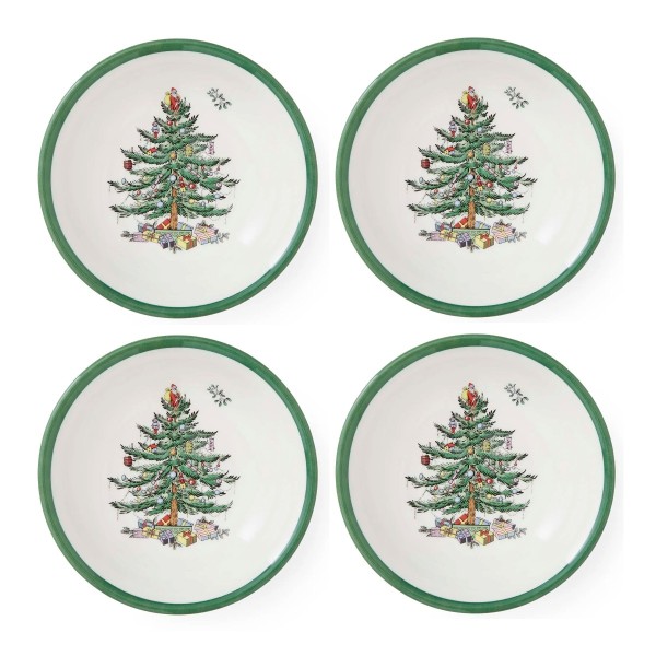 Spode Christmas Tree (XT0336) Müslischale, groß 20cm - 4er-Set