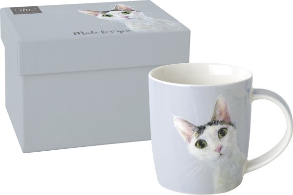 Ihr CAT STELLA light blue POM1078749 Porzellanbecher 300 ml