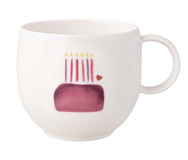 Villeroy &amp; Boch With Love 1016898002 Becher mit Henkel - Happy Birthday 0,29l