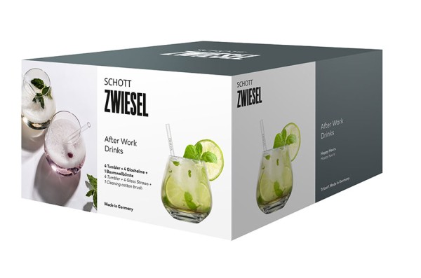 Schott Zwiesel AFTER WORK Drinks 130015 Tumbler Set 4 Pers.