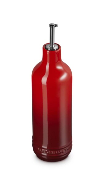 Le Creuset Steinzeug 70846600600099 Ölflasche 0,6L - Kirschrot