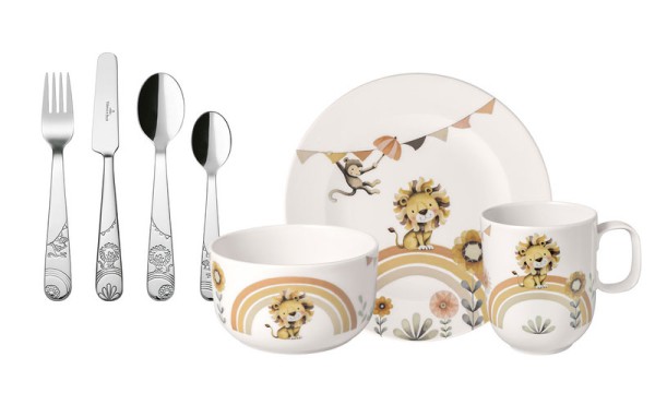 Villeroy &amp; Boch Roar like a Lion 14-8673-8435 Kindergeschirr Set 7tlg.