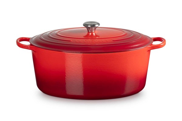 Le Creuset Gusseisen - Signature 21178400602430 Bräter oval 40cm 13,9L - Kirschrot