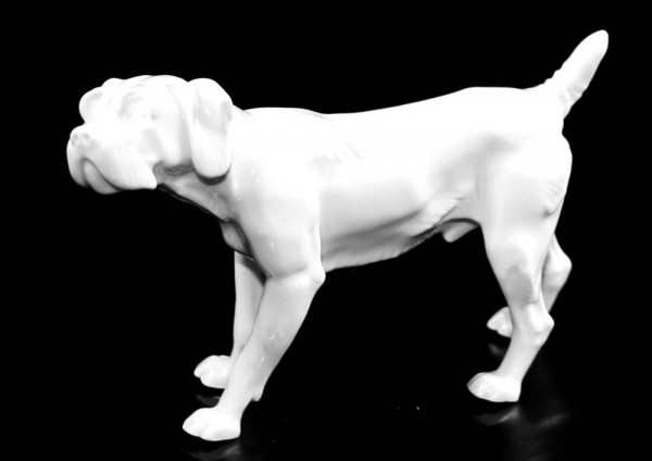 Aelteste Volkstedter Porzellanmanufaktur Tierfiguren Vorstehhund L18cm x B5cm x H11cm