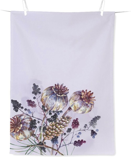 Ihr AMARA violet T1081680 Geschirrtuch (100% Baumwolle) 50 x 70 cm