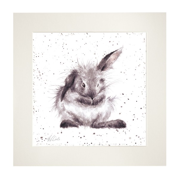 Wrendale Mounted Prints MP068 "Bathtime" - Kaninchen