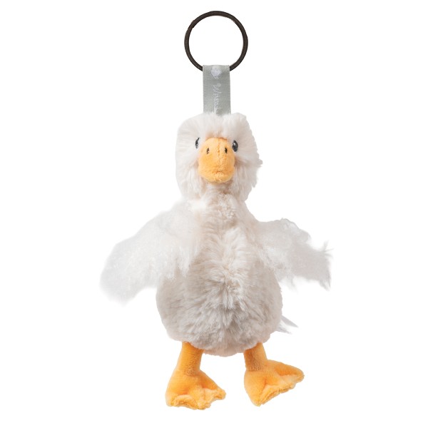 Wrendale Plüschkollektion KPLUSH016 Schlüsselanhänger - Gans "Pearl"