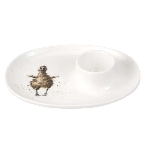 Royal Worcester Wrendale Designs Eierbecher flach, Entenküken (WN4088-XL) 18x13,5cm