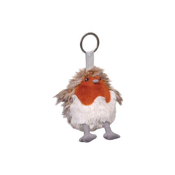 Wrendale Plüschkollektion KPLUSH008 Schlüsselanhänger - Rotkehlchen "Adele"