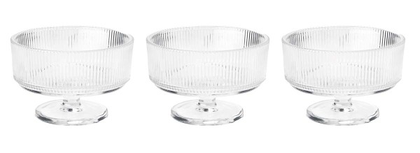 Stelton Pilastro X-530 Eis/Dessertschale, 3 Stück