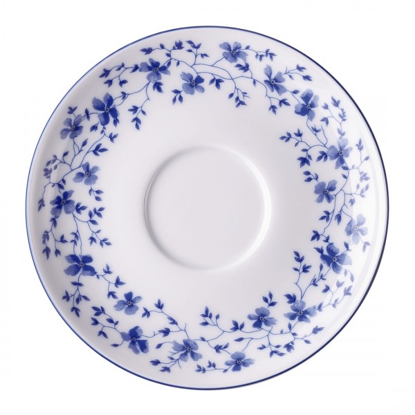 Rosenthal Form 1382 Blaublüten Tee- (gross)/Café au Lait - Untertasse 15 cm