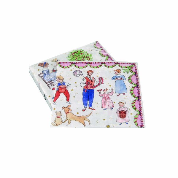 Hutschenreuther Sammelkollektion 2026 Winterschmaus Servietten 33 x 33 cm / 20 Stück