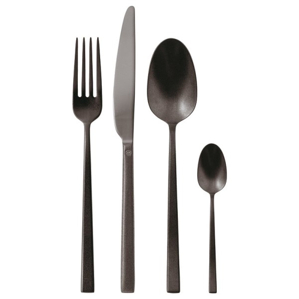 Sambonet Rock Diamond PVD 2 Black 52962K81 Besteck 24tlg. - Monoblock/Vollheft