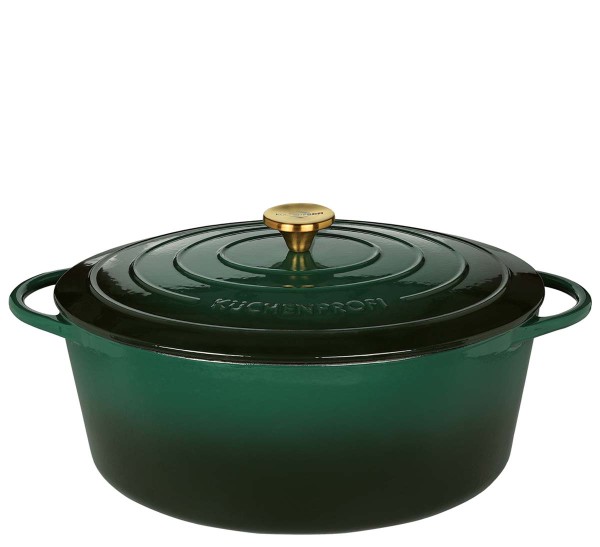 Küchenprofi Provence 0402001135 Bratentopf oval 35cm - Racing Green