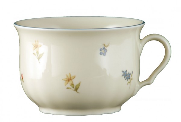 Seltmann Marieluise Streublume 30308, blauer Rand Milchkaffeeobertasse 0,37 l