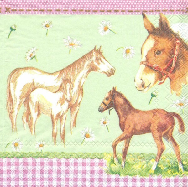 Ihr My little Horse L 541000 20 Lunch-Servietten 33 x 33 cm