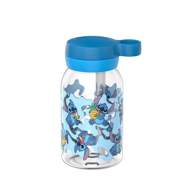 Mepal Campus 107480065403 Trinkflasche mit Trinkhalm 0,45l - Stitch