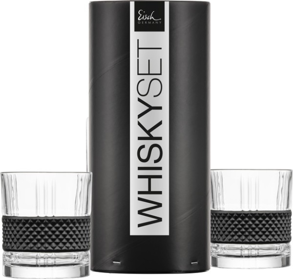 Eisch Glen 180364 Whisky Tumbler 544/60 Schwarz - 2Stk.
