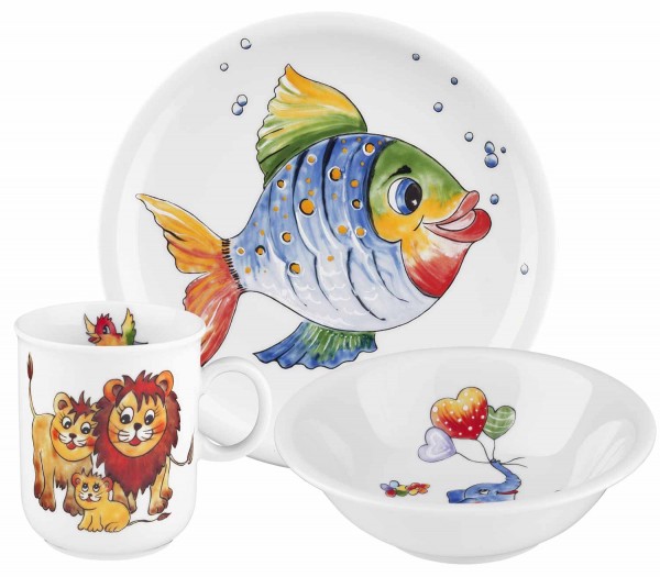 Seltmann Compact Bunte Tierwelt Kinder-Set 3-teilig