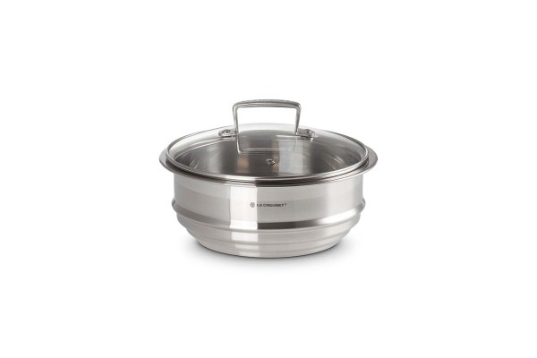 Le Creuset 3-PLY 96201900001000 Multi-Dämpfeinsatz aus Edelstahl 20cm