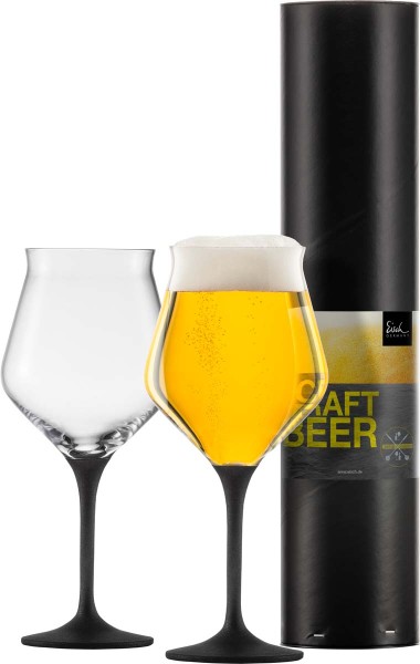 Eisch Craft Beer 180112 Kelch 203/0.3 Schwarz - 2Stk.