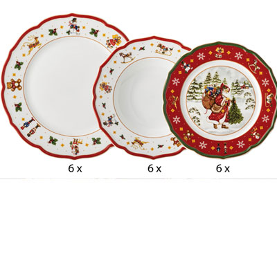 Hutschenreuther Happy Wintertime Red Set 18-tlg. | Schäfer - Küche und Tisch