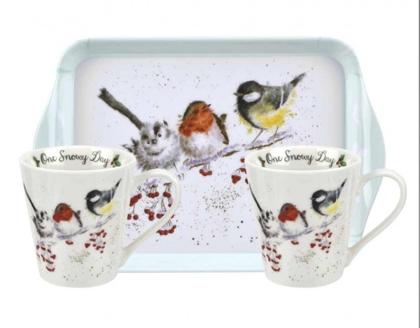 Royal Worcester Wrendale Designs Xmas Mug & Tray Set X0011658930