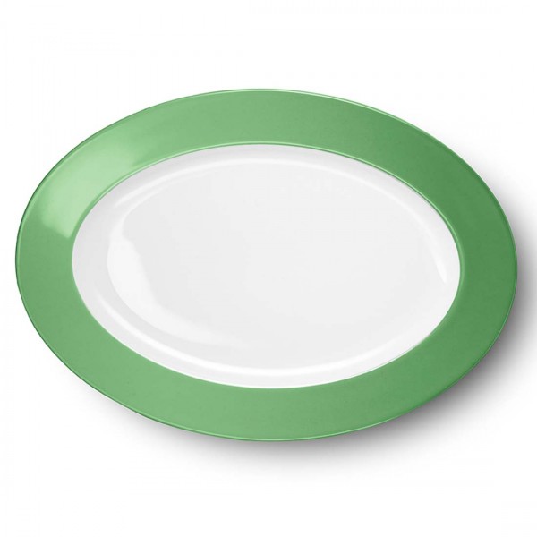 Dibbern Solid Color 2022300042 Apfelgrün Platte oval 36 cm